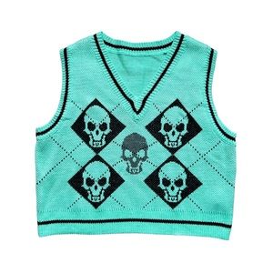 Skull Knit Vest